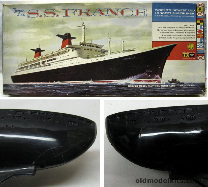 ITC 1/450 SS France (Norway) French Line - Ocean Liner, 3600-4-500 plastic model kit